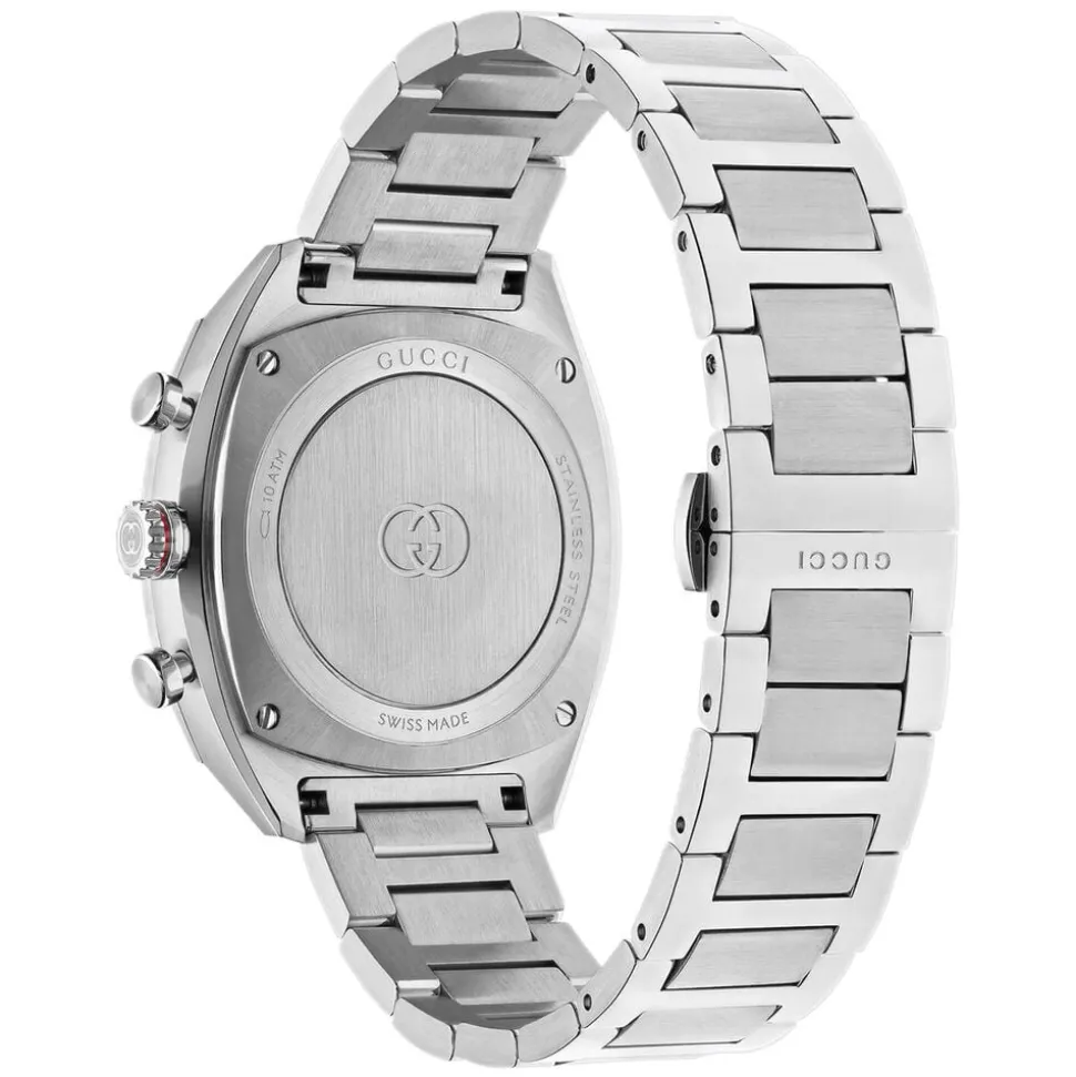 Gucci Interlocking Chronograph 41mm Green Dial Steel Bracelet Watch