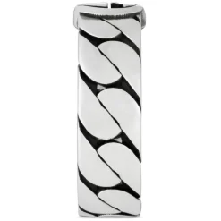 Gucci Interlocking Sterling Silver 6mm Band Ring (UK Size R)