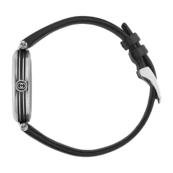 Gucci Model 2000 30mm Black Dial Leather Strap Watch