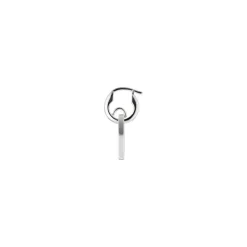 Gucci Trademark Heart Pendant Hoop Earrings
