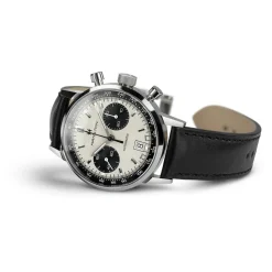 Hamilton American Classic Intra-Matic Auto 40mm Panda Dial Black Leather Strap Watch