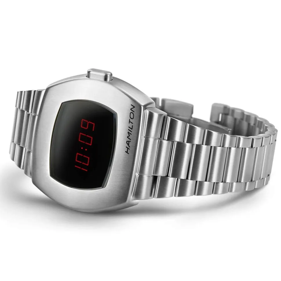 Hamilton American Classic PSR Digital Quartz 41mm x 35mm Dial Steel Case & Bracelet Watch