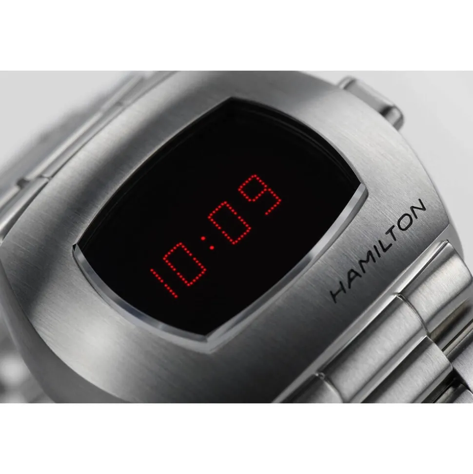 Hamilton American Classic PSR Digital Quartz 41mm x 35mm Dial Steel Case & Bracelet Watch