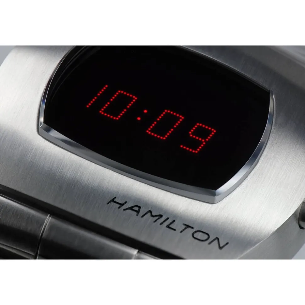 Hamilton American Classic PSR Digital Quartz 41mm x 35mm Dial Steel Case & Bracelet Watch