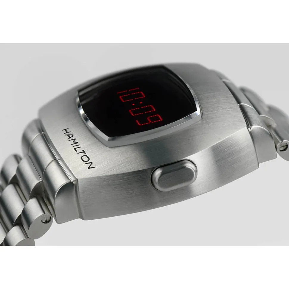 Hamilton American Classic PSR Digital Quartz 41mm x 35mm Dial Steel Case & Bracelet Watch