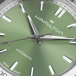 Hamilton Jazzmaster Performer Auto 34mm Green Dial Steel Bracelet Watch