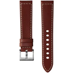 Hamilton Khaki Field King Auto 40mm Beige Dial Steel Case Brown Leather Strap Watch