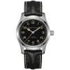 Hamilton Khaki Field Murph 42mm Black Dial Steel Case Black Leather Strap