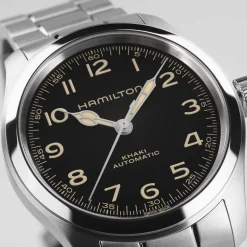Hamilton Khaki Field Murph 38mm Black Dial Steel Case & Bracelet Watch