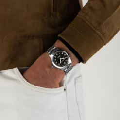 Hamilton Khaki Field Murph 38mm Black Dial Steel Case & Bracelet Watch