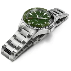 Hamilton Khaki Navy Scuba Auto 40mm Green Dial Steel Case & Bracelet Watch