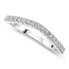 Kathy de Stafford 18ct White Gold "Saffron" Claw Set Dip 0.20ct Wedding Ring