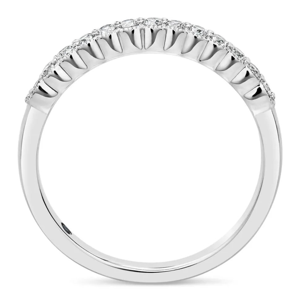 Kathy de Stafford 18ct White Gold 0.20ct Diamond Scallop Ring