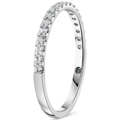 Kathy de Stafford 18ct White Gold "Alannah" Claw Set Diamond 0.20ct Wedding Ring