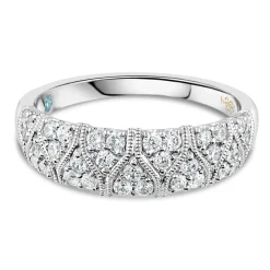 Kathy De Stafford 18ct White Gold 0.50 Carat Diamond Antique Pave Ring