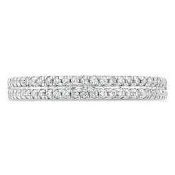 Kathy De Stafford's 18ct White Gold 0.25ct Diamond Double Row Ring