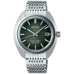 King Seiko ‘Forest Green’ 6L 1969 Re-Interpretation 39.4mm Stainless Steel Bracelet Watch