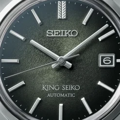 King Seiko &lsquo;Forest Green&rsquo; 6L 1969 Re-Interpretation 39.4mm Stainless Steel Bracelet Watch