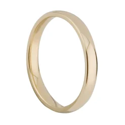 Ladies' 18ct gold 2.5mm classic court wedding ring