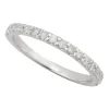 Ladies 18ct White Gold Diamond Claw Set Eternity Ring