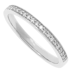 Ladies' Platinum 0.15 Carat Diamond 2.5mm Wedding Ring