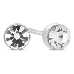 Little Treasure April Birthstone Children's Earrings
