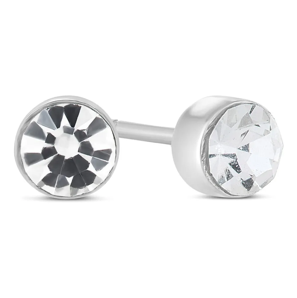 Little Treasure April Birthstone Children's Earrings