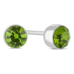 Little Treasure August Birthstone Children's Earrings