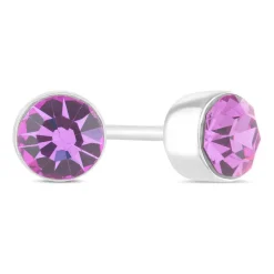Little Treasure February Birthstone Children's Earrings