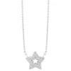 Little Treasure Sterling Silver Cubic Zirconia Star Hammock Necklet