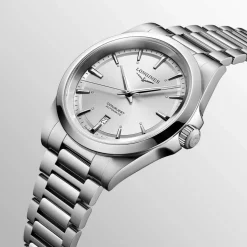 Longines Conquest 2023 41mm Sunray Silver Dial Steel Case & Bracelet Men's Watch