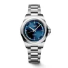 Longines Conquest 30mm Blue Dial Diamond Dots Steel Bracelet Watch