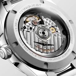 Longines Conquest 38mm Silver Dial Steel Bracelet Watch