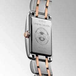 Longines DolceVita 20.80x32mm Silver Dial Steel & Rose Gold Bracelet Watch