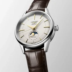 Longines Flagship Heritage Men's Steel Case Alligator Strap Watch