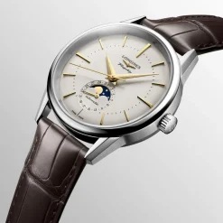 Longines Flagship Heritage Men's Steel Case Alligator Strap Watch