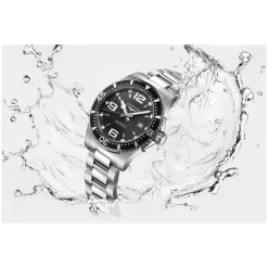 Longines HydroConquest Automatic Black Dial Stainless Steel Bracelet Watch