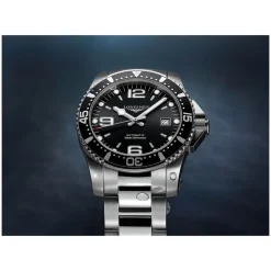 Longines HydroConquest Automatic Black Dial Stainless Steel Bracelet Watch