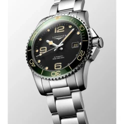 Longines Hydroconquest 41mm Black Dial Stainless Steel & Ceramic Case Mens Watch
