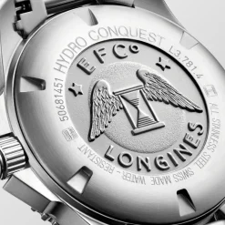 Longines Hydroconquest 41mm Black Dial Stainless Steel & Ceramic Case Mens Watch