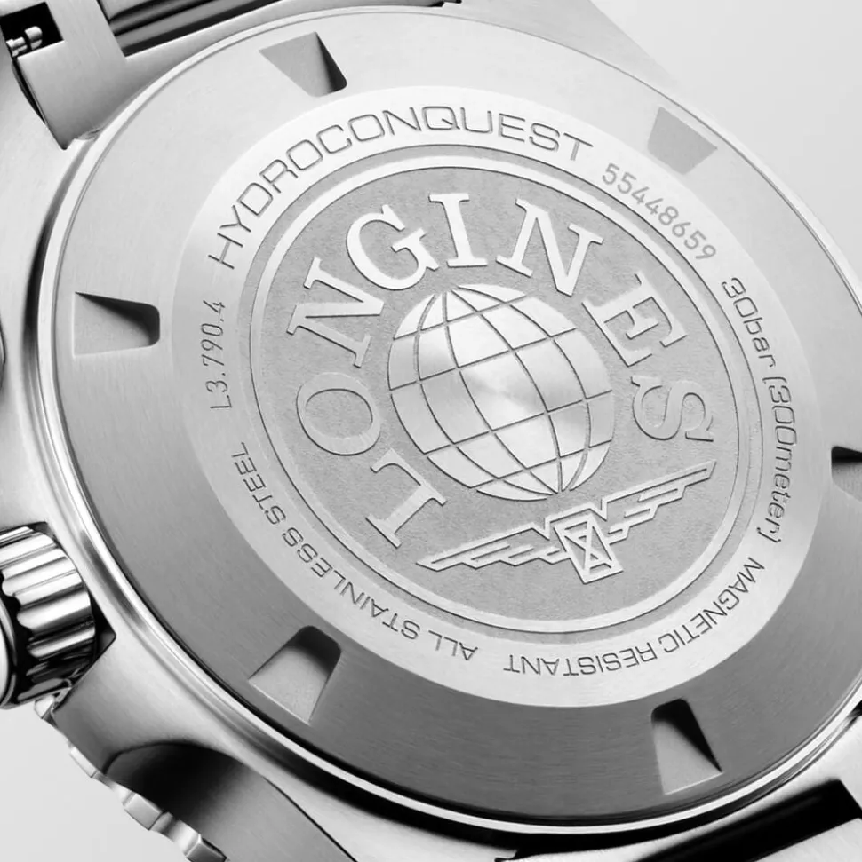 Longines Hydroconquest 41mm Sunray Blue Dial Steel Ceramic Case Watch