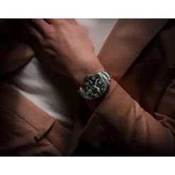 Longines Hydroconquest 41mm Black Dial Ceramic Bezel Steel Case Watch