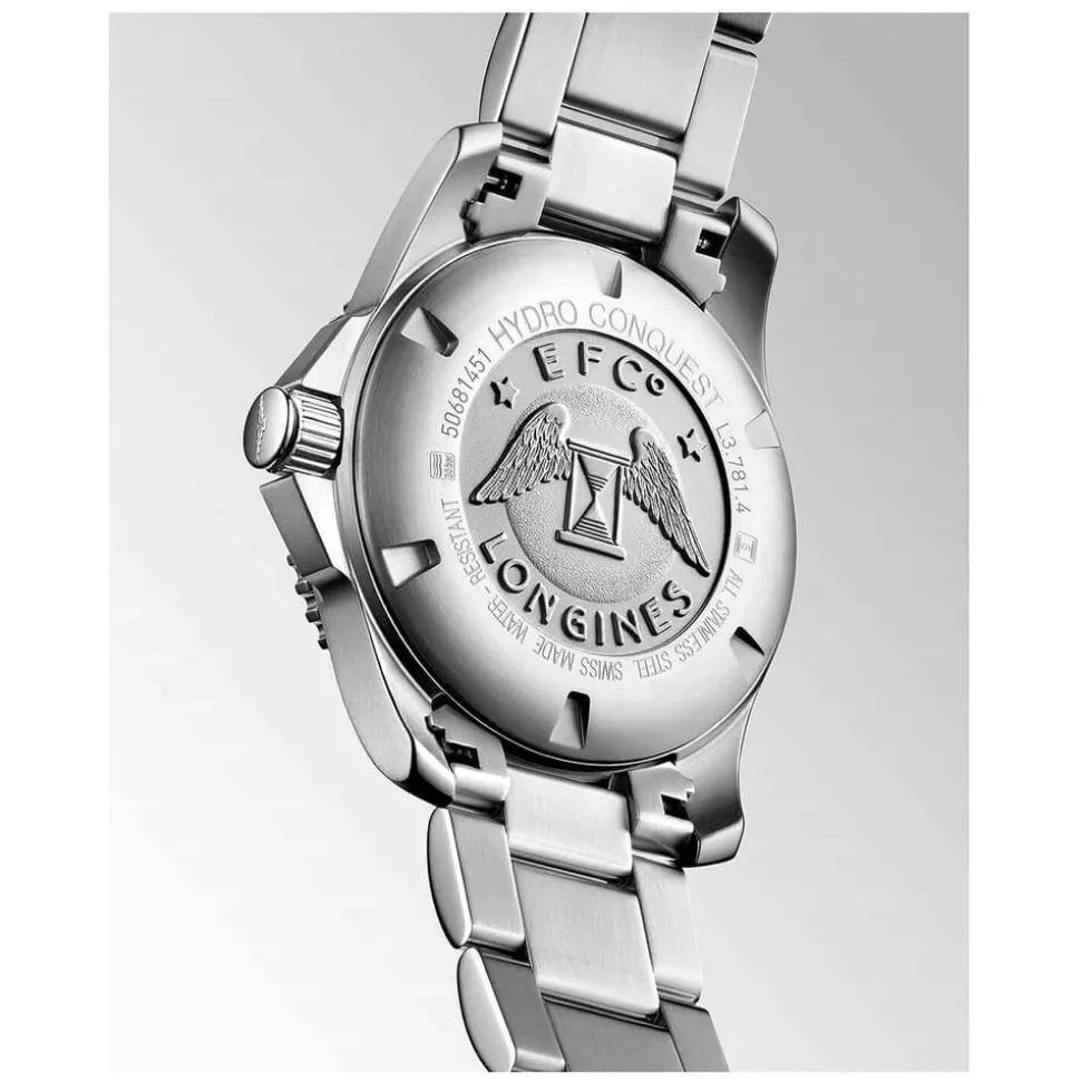 Longines HydroConquest Sports 41mm Khaki Steel Watch