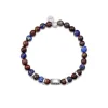 Men's Multicolour Bead Anchor Bracelet