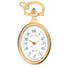 Mount Royal White Arabic Numerals Oval Dial Gold Plated Case Pendant Pocket Watch