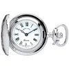 Mount Royal White Roman Numerals Dial Engraved Full Hunter Case Pendant Pocket Watch
