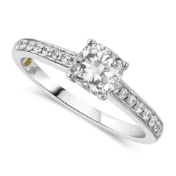 Northern Star 0.80ct Cushion Diamond 18ct White Gold Ring