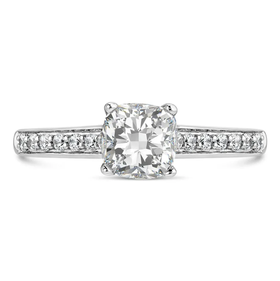 Northern Star 0.80ct Cushion Diamond 18ct White Gold Ring