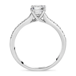 Northern Star 0.80ct Cushion Diamond 18ct White Gold Ring
