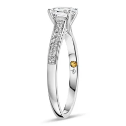 Northern Star 0.80ct Cushion Diamond 18ct White Gold Ring